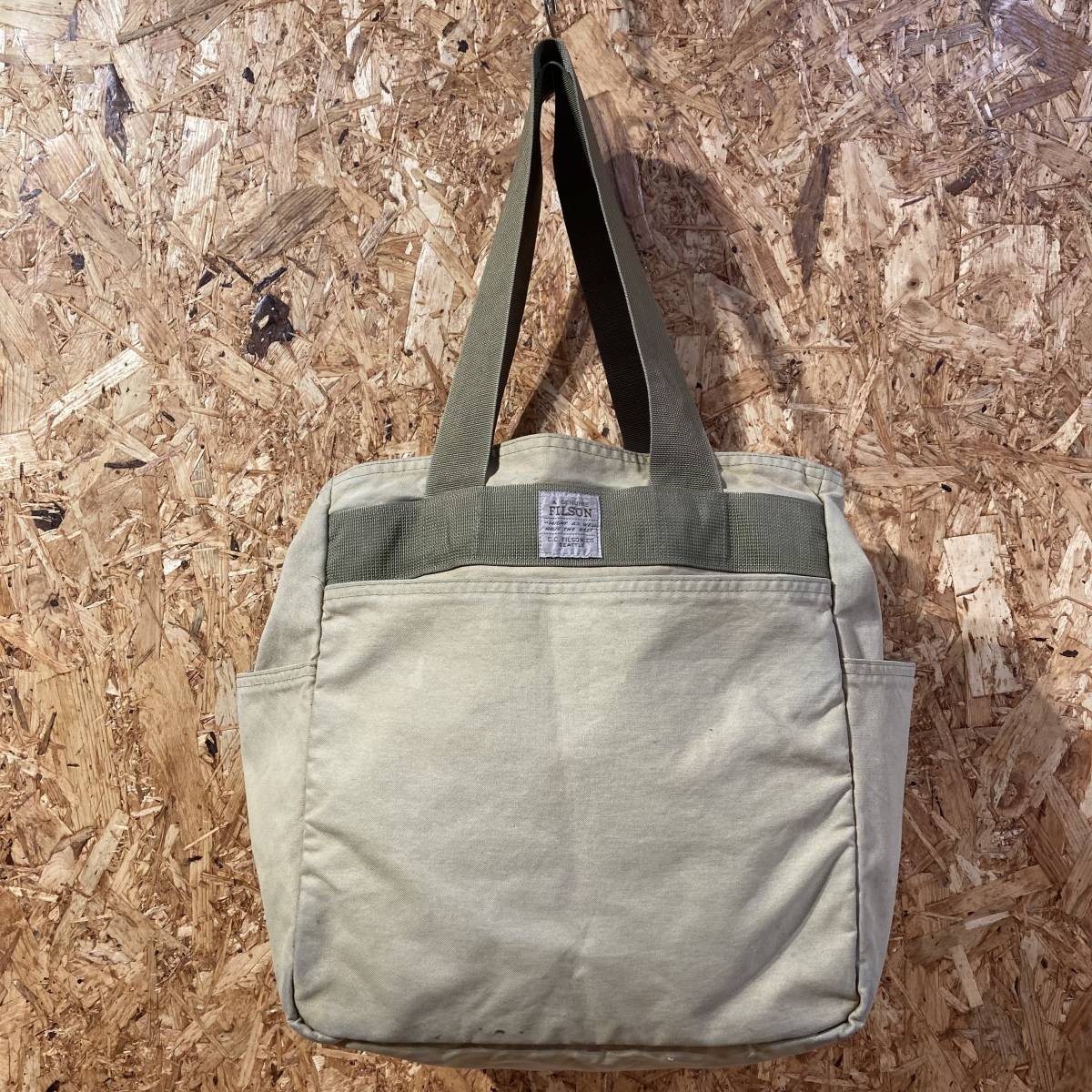 Filson Tote Bag Style 70111 Old Logo 35 x 32 x 20cm Cotton Used