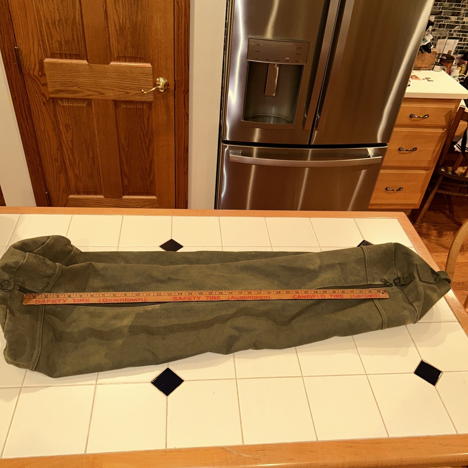 Military Tactical Duffle Bag Zipper Canvas Green Supply Bag For Heavy Gear Thick