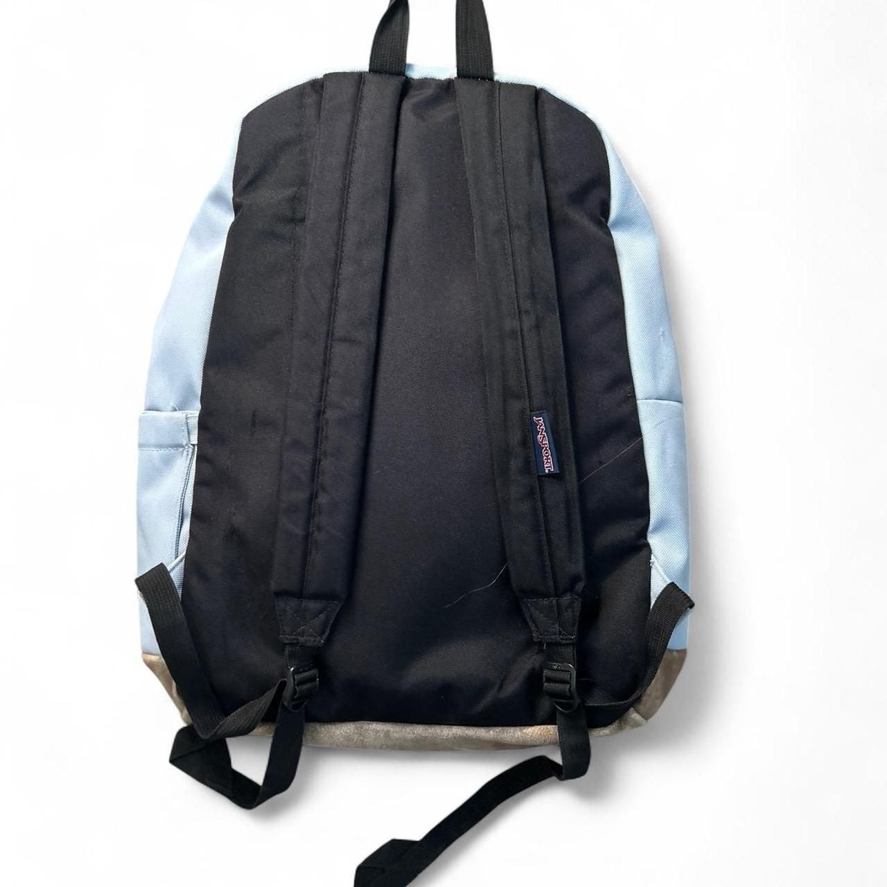 JanSport Right Pack Backpack Light Blue Suede Leather Bottom
