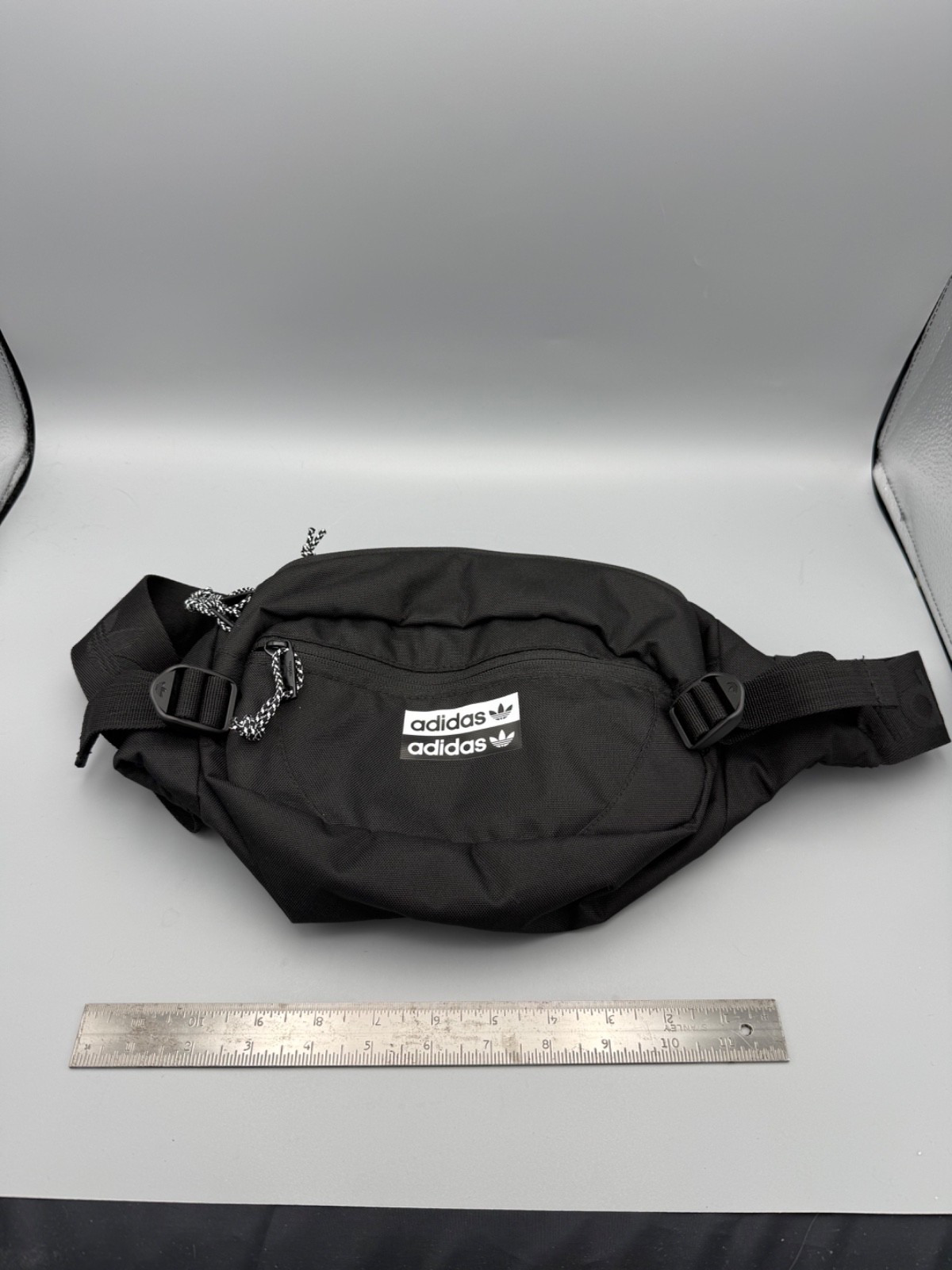 Adidas Originals Black Waist Bag Trefoil Crossbody Fanny Pack