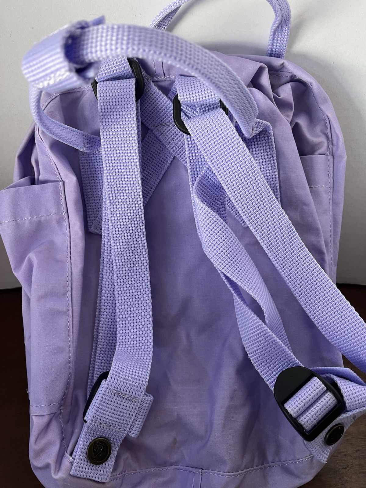 Fjallraven Unisex Kanken Mini Backpack Bag Pastel Lavender Used Preowned