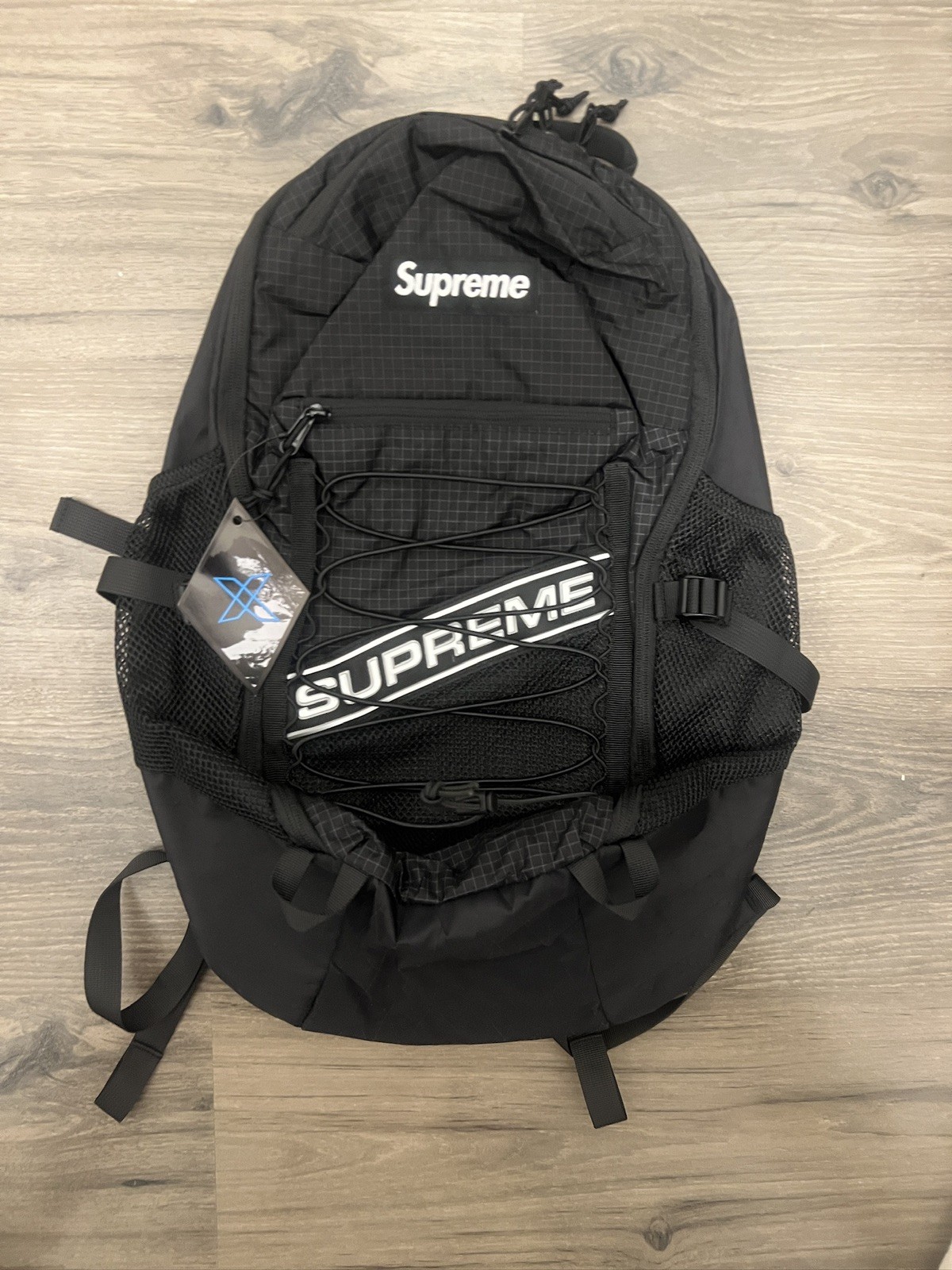 Brand New Authentic Supreme FW23 3D Logo Backpack Black Box Logo