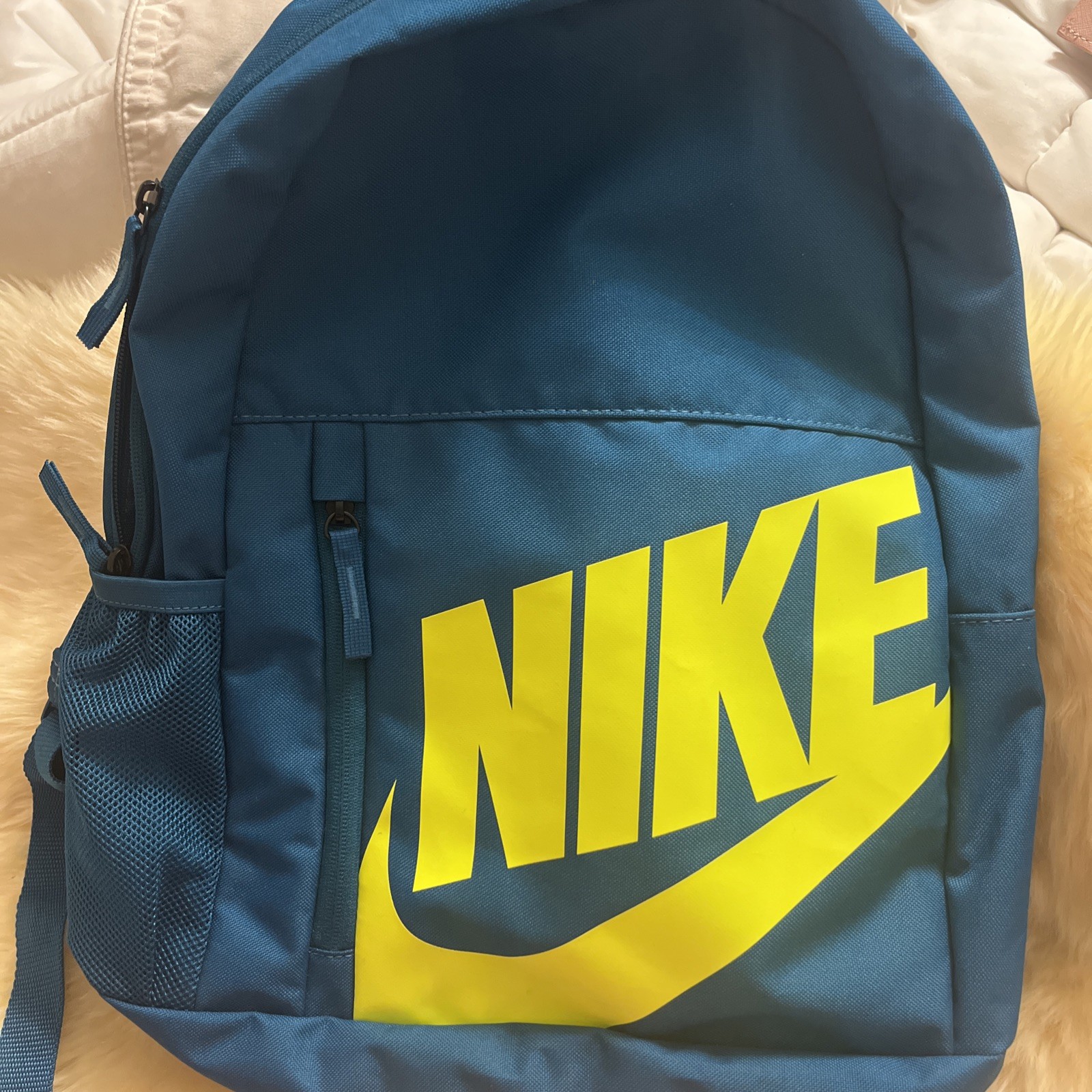 Nike Elemental backpack in teal and volt yellow Unisex