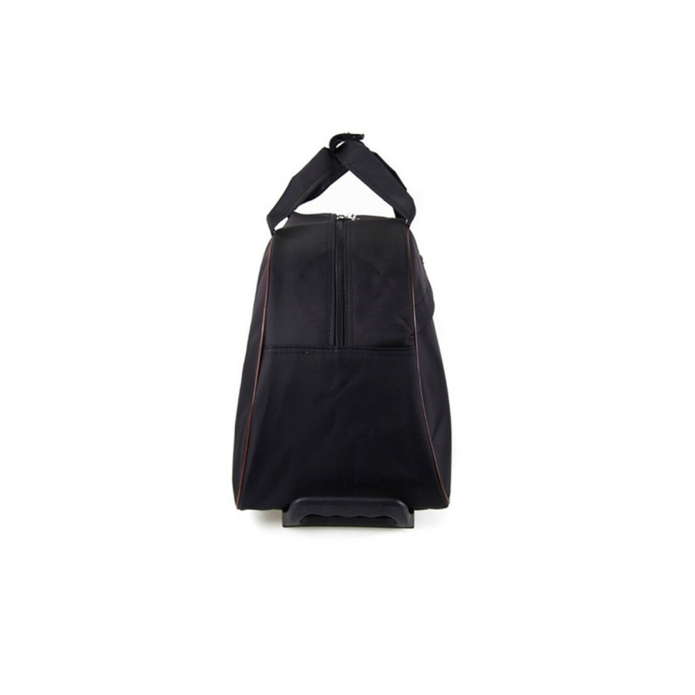 24″ Rolling Duffle Bag Nylon Travel Duffel Luggage w/Retractable Handle Wheels