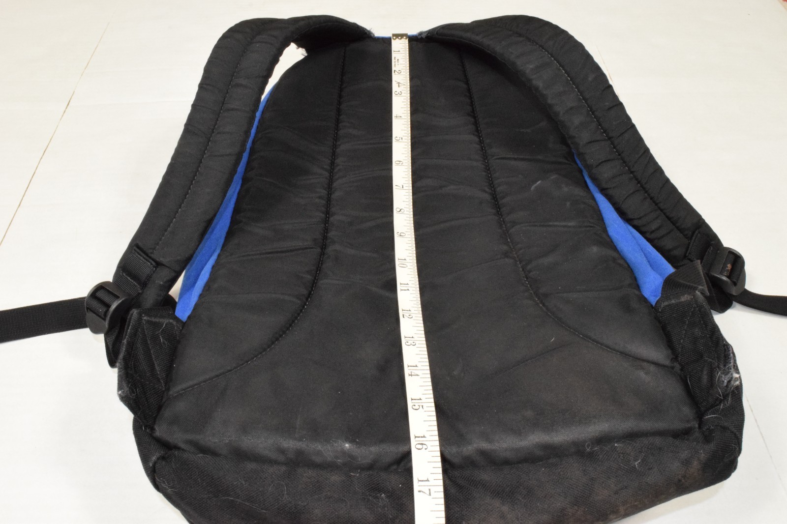 Vintage Lands End Backpack 90s Royal Blue Durable Nylon Daypack 16X11In