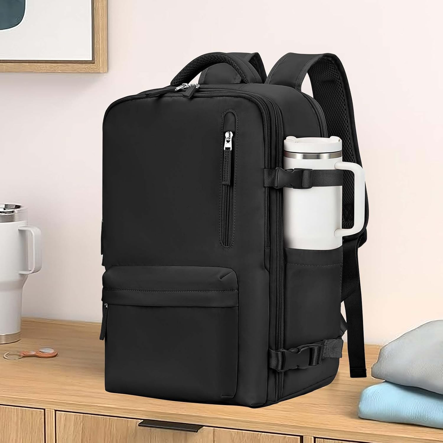 Large Carry on Travel Backpack Women Men,Hiking Gym Waterproof Outdoor Sports Ru