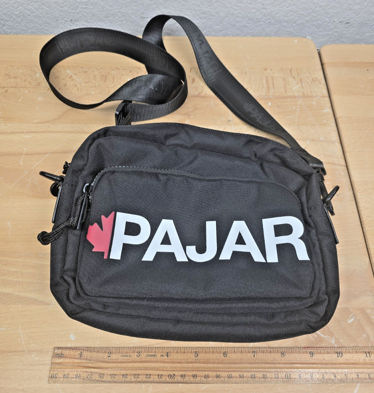 Pajar Canada Black Rucksack Backpack Logo Straps Utility & Crossbody Bag