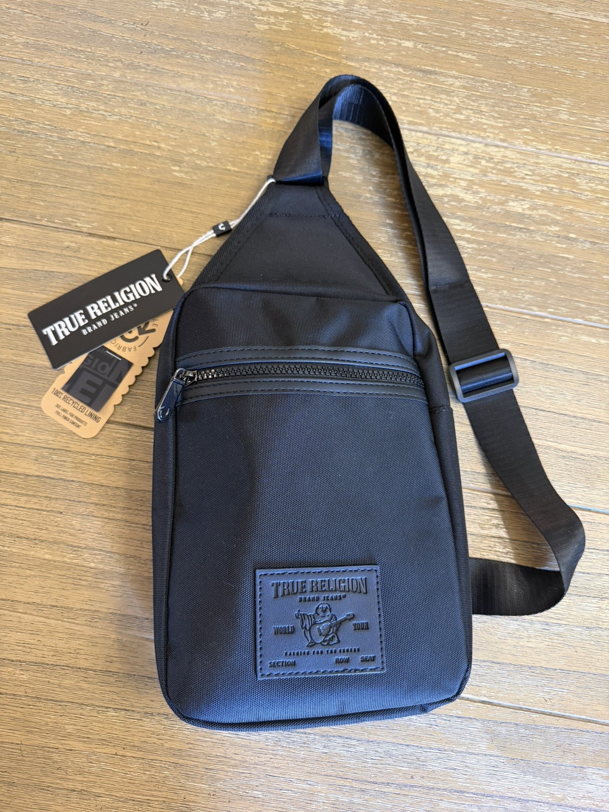 True Religion Buddha Black Crossbody Bag – Brand New