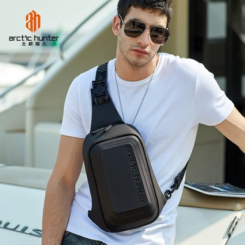 ARCTIC HUNTER EVA Waterproof Shoulder Men Travel Chest Bag Outdoor Crossbody
