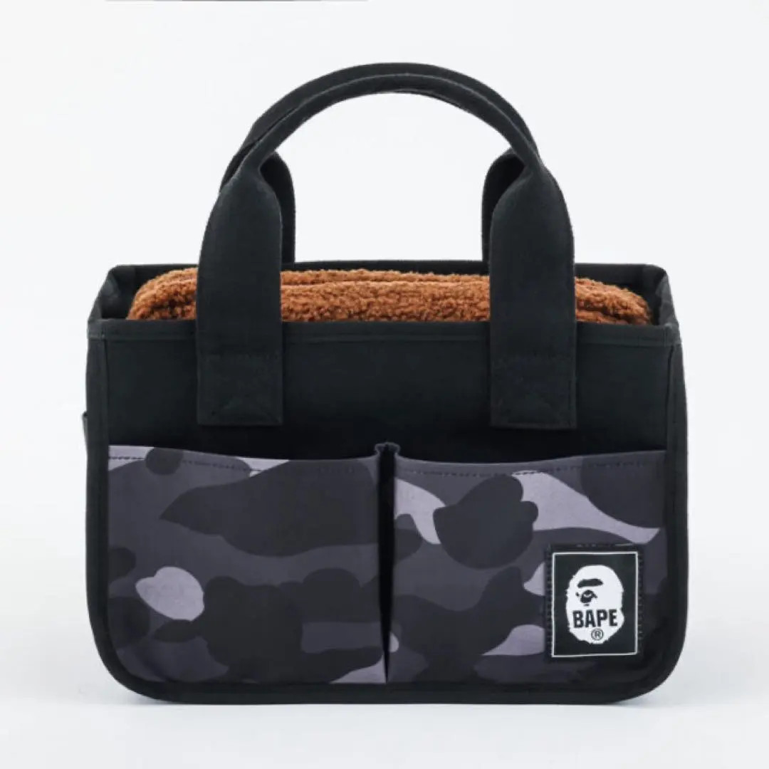 BAPE KIDS A Bathing Ape 2023 Tote Bag & Milo Pouch Spring Summer CAMO Interior