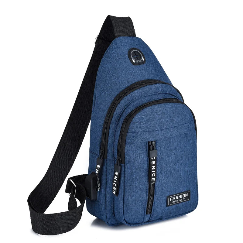 2025 New Multifunctional Chest Bag Men’S Fashion Trend Oxford Cloth Shoulder Bag