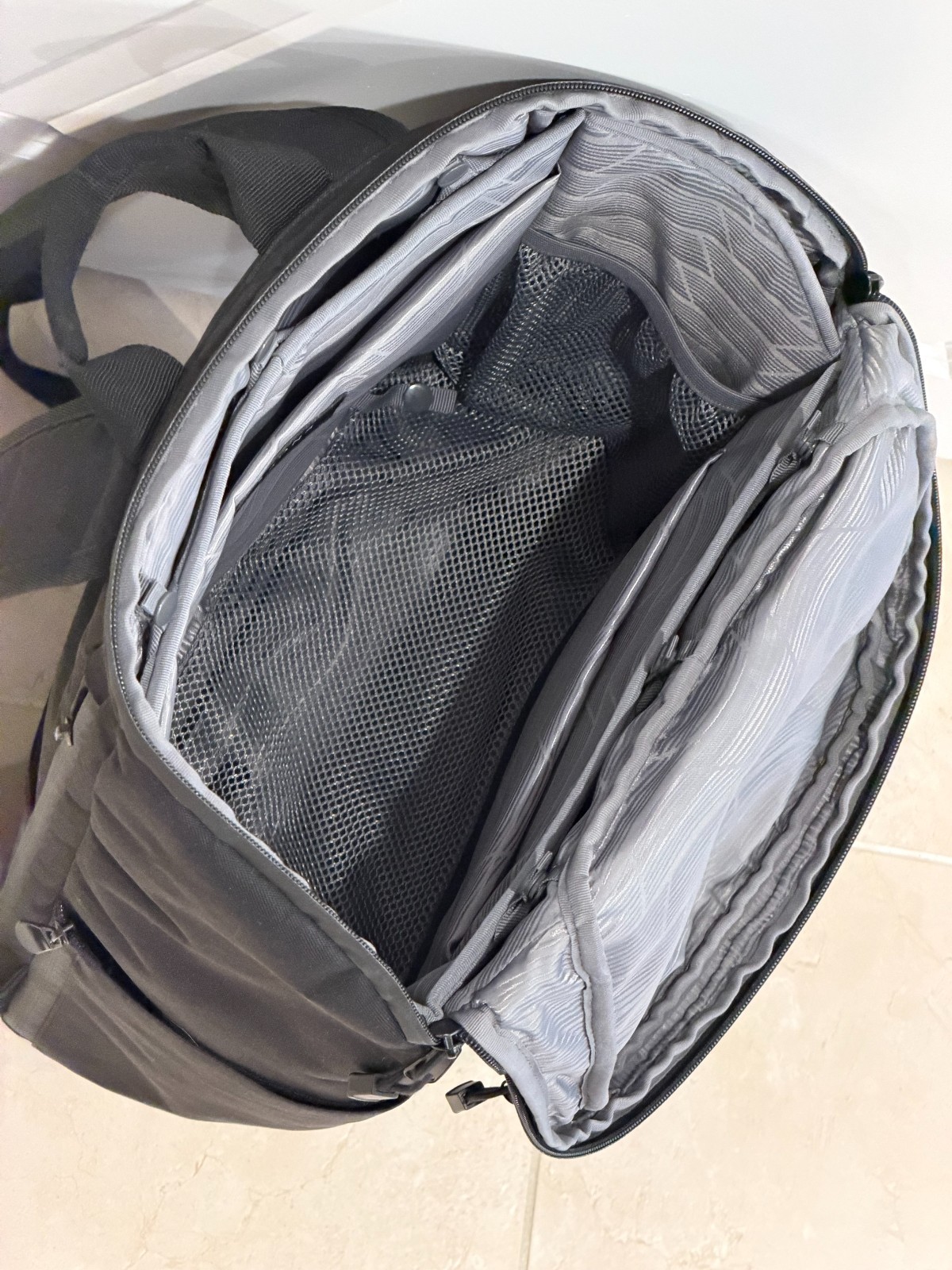Lo & Sons Hakuba Black Backpack, Grey Interior, Laptop And Multiple Other Pocket