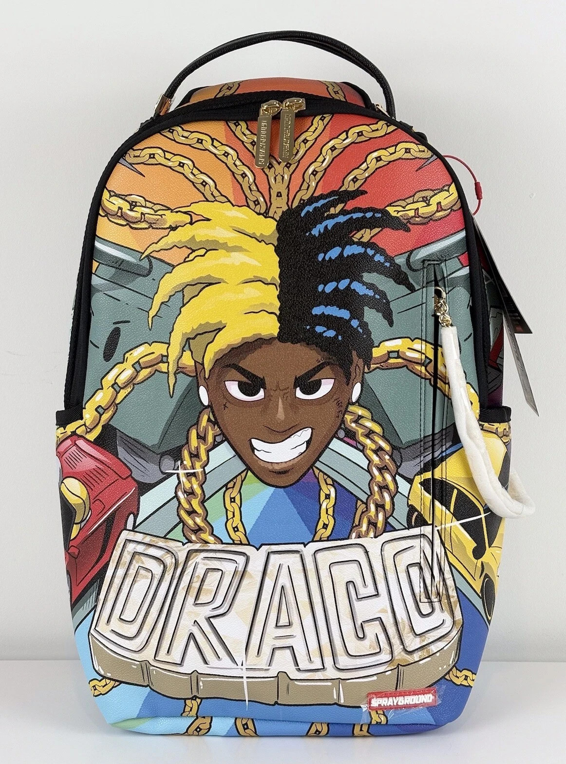 Sprayground SOULJA Boy TECHTRONIC ANIME DRIFTER COLLAB Backpack Laptop Compartme