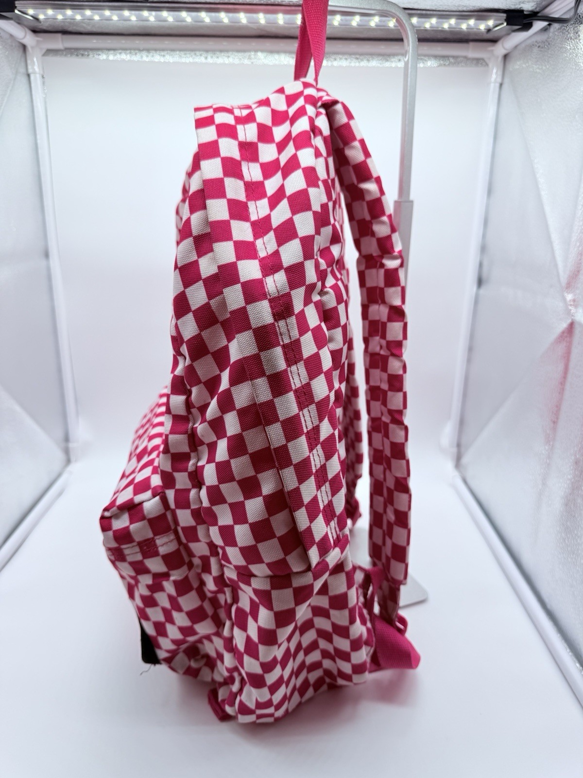 VANS OFF THE WALL Backpack Red White Check School Bag ( See Pictures)