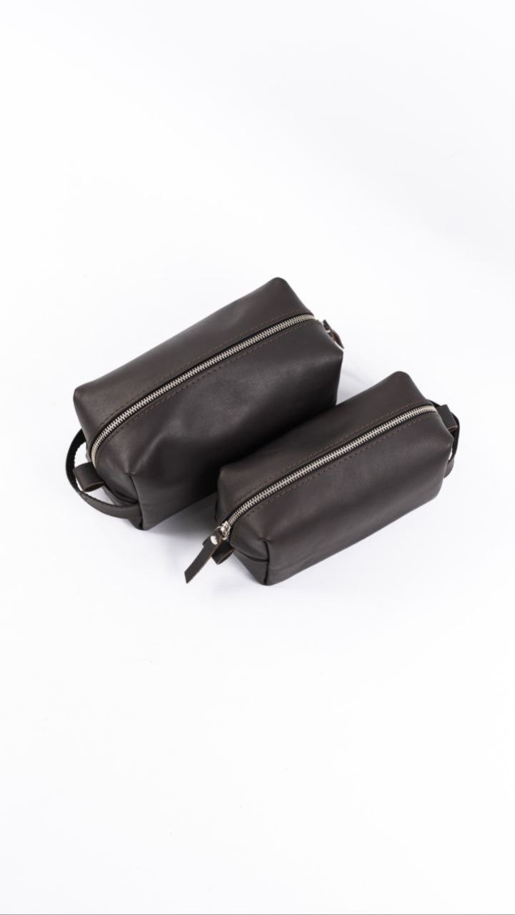 Handmade Leather Toiletry Bag Leather Dopp Kit Bag, Mens Toiletry Bag