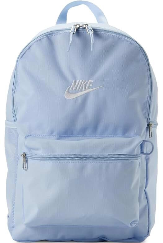 Nike Unisex Blue Backpack Zip Closure Outer Pockets Top Handle Adjustable