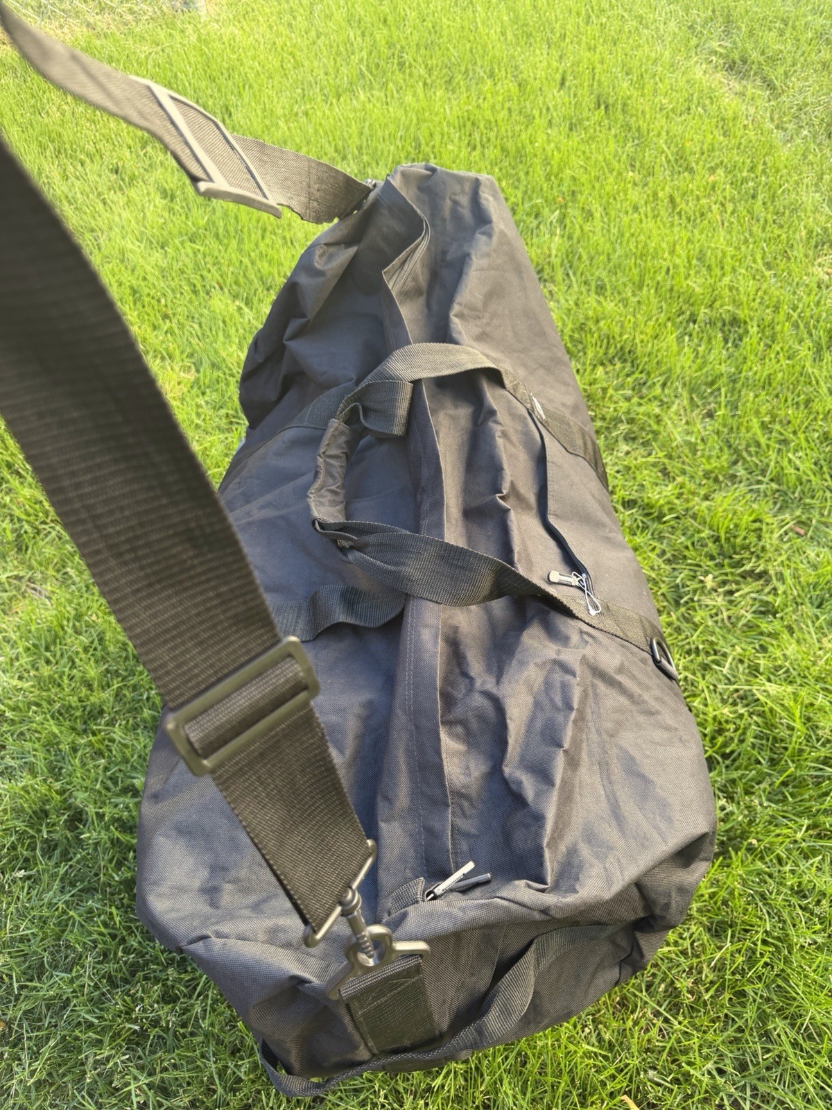 AMEX USA PAK Canvas Duffle Bag Extra Large Cargo Deployment Travel Gear Black XL