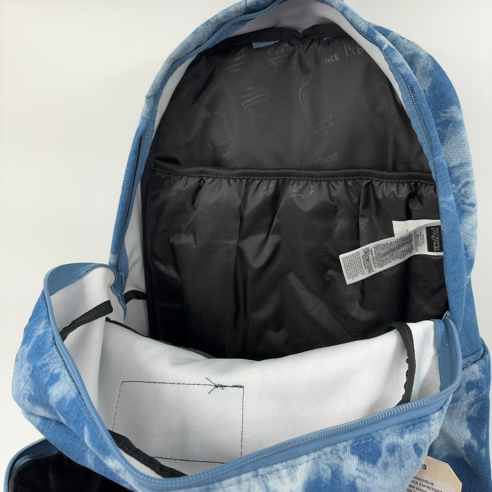 JanSport Right Pack Expressions Backpack 15-inch Laptop Denim Wash Blue