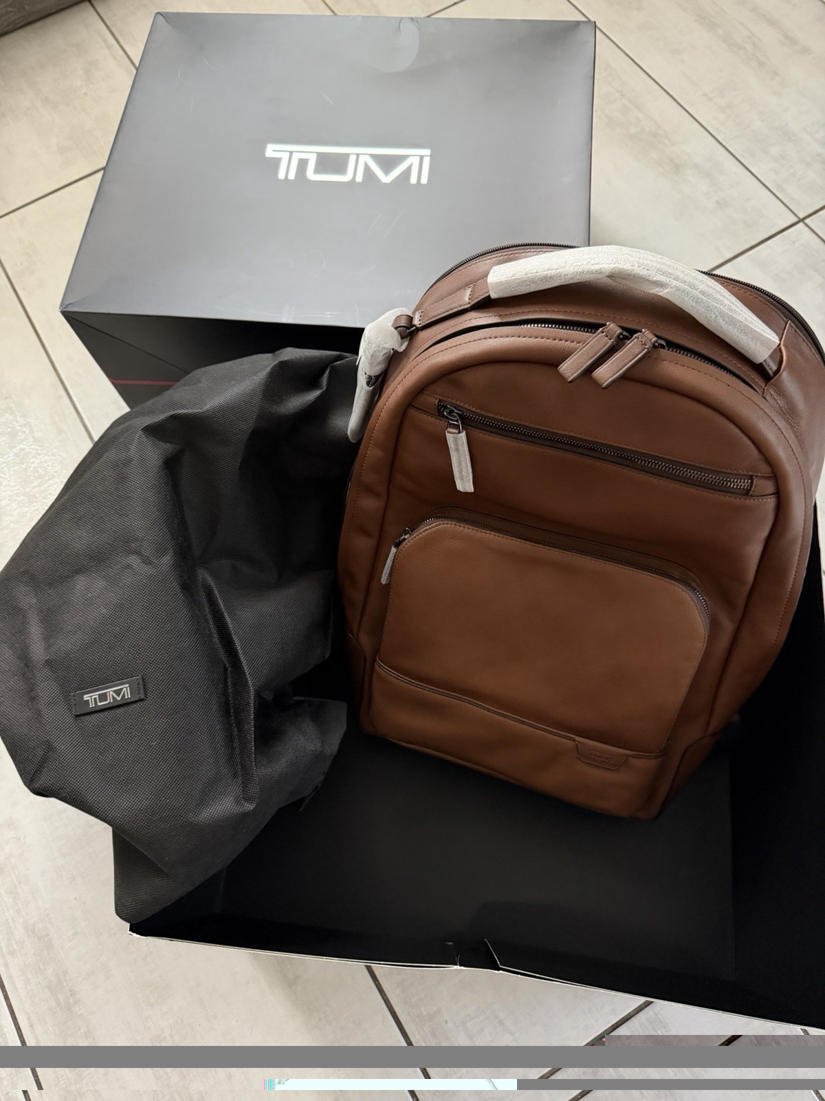 Tumi Harrison Warren Backpack Cognac