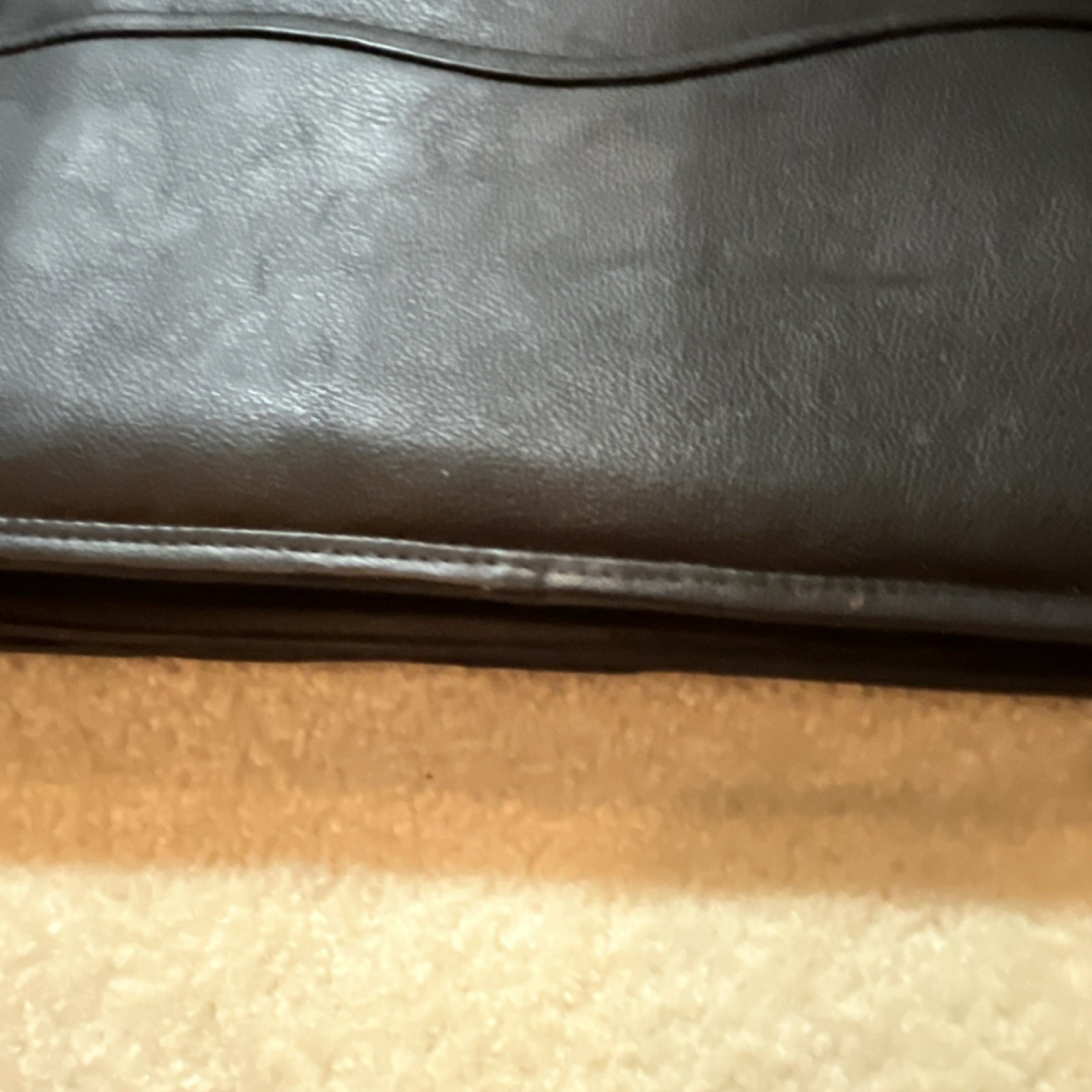Leather bag with Buckle Zip Push Lock Detachable Strap Inner Outer Pockets