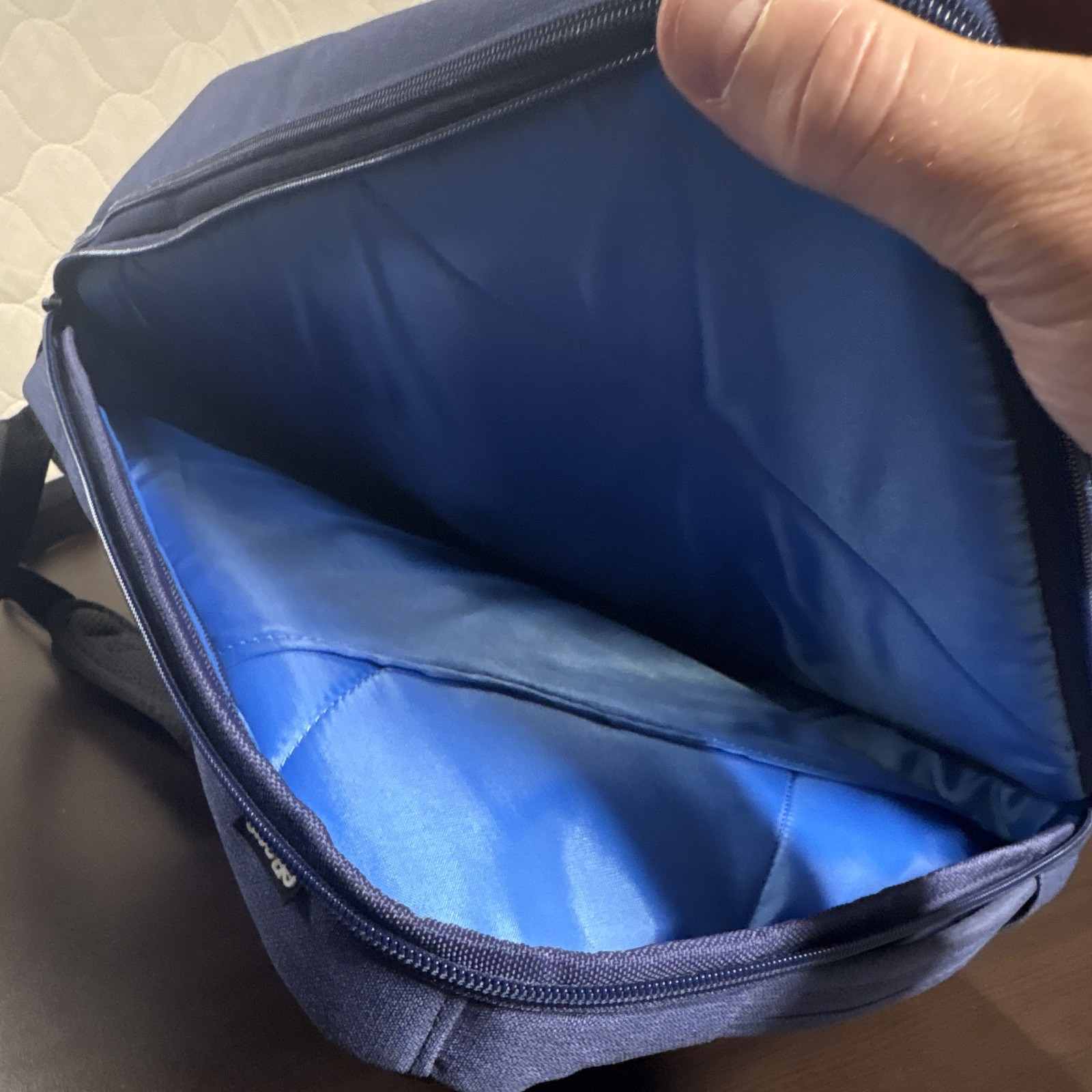 EBags Blue Medium Backpack Unisex Adults Zip Closure with Outer Pockets Travel