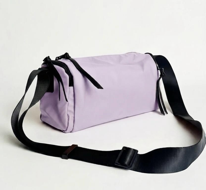 Men’s Light Purple Crossbody Shoulder Bag Waterproof Messenger Sling Travel Bag