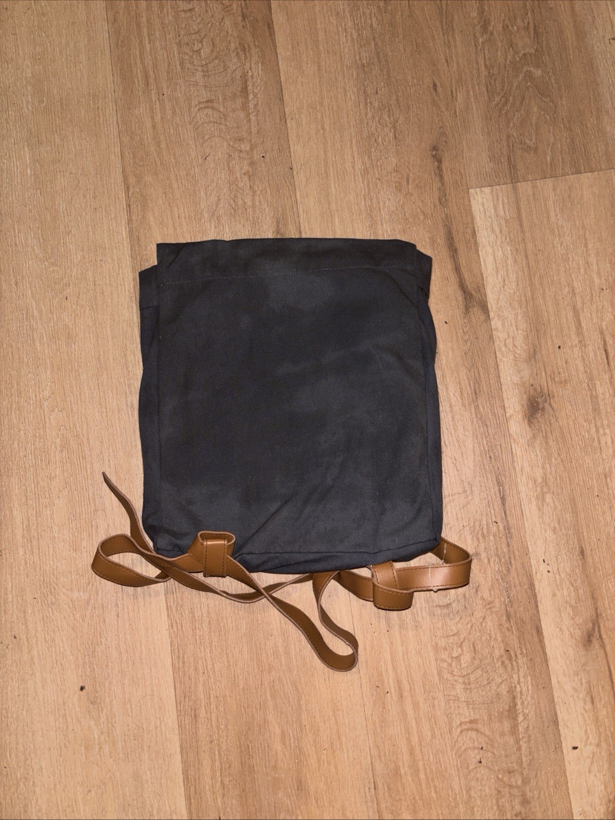 Indicus AAA Heavy Duty Canvas Backpack Leather Straps Laptop Compartment ￼