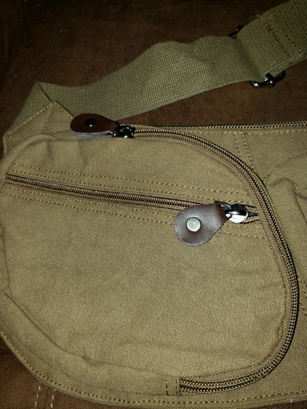 NWT Rothco Tactical Vintage Crossbody Bag Canvas Shoulder 6 Zippered Compartment