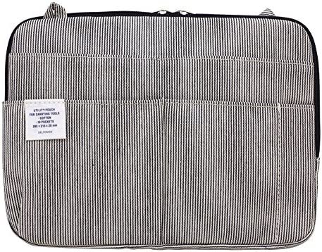 Delfonics Inner Carrying Hickory Stripe B5 Pouch Case Bag in Bag Zipper Case