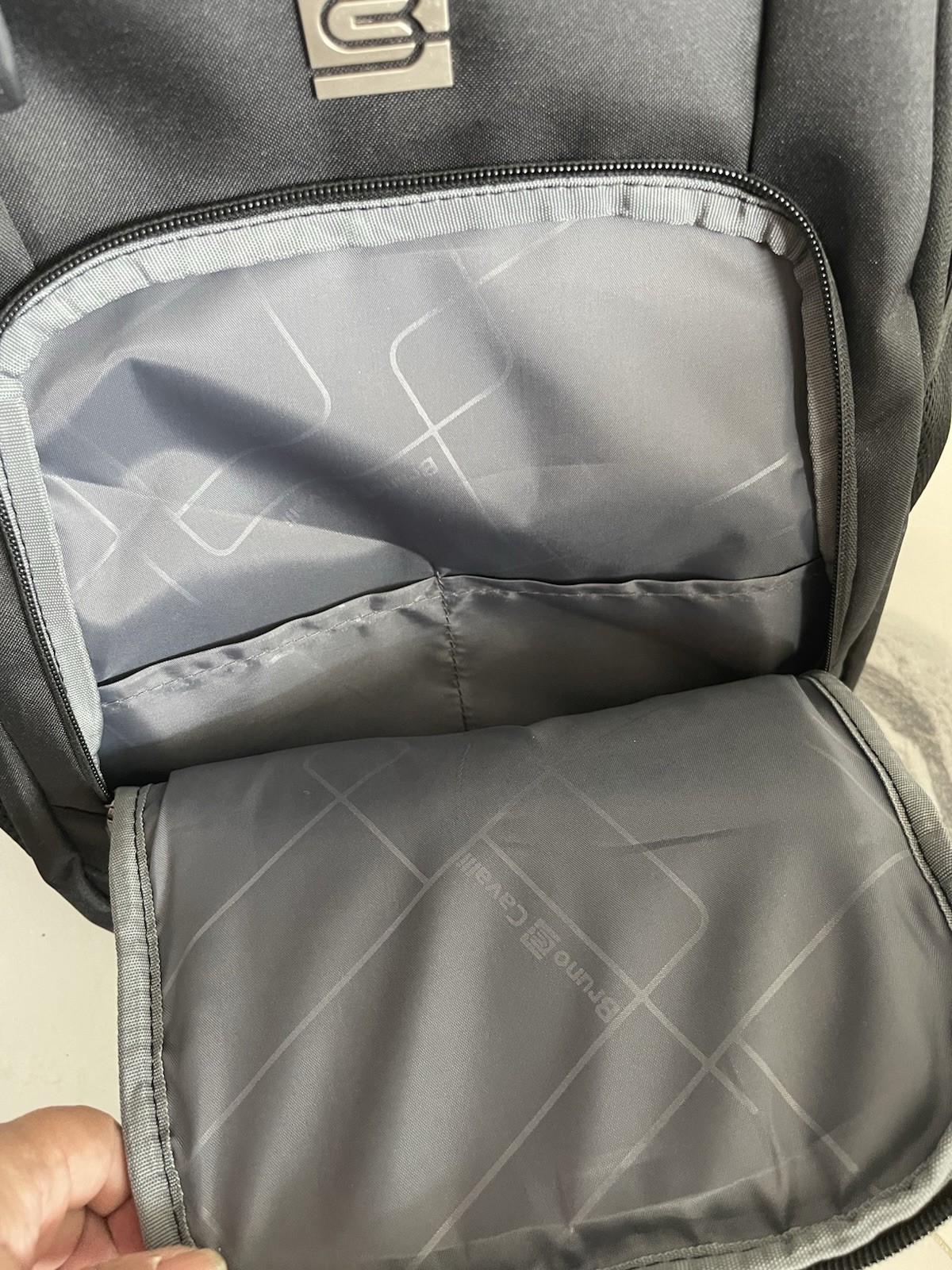 New Bruno Cavalli Laptop Backpack USB Charging, Black，20inx14in