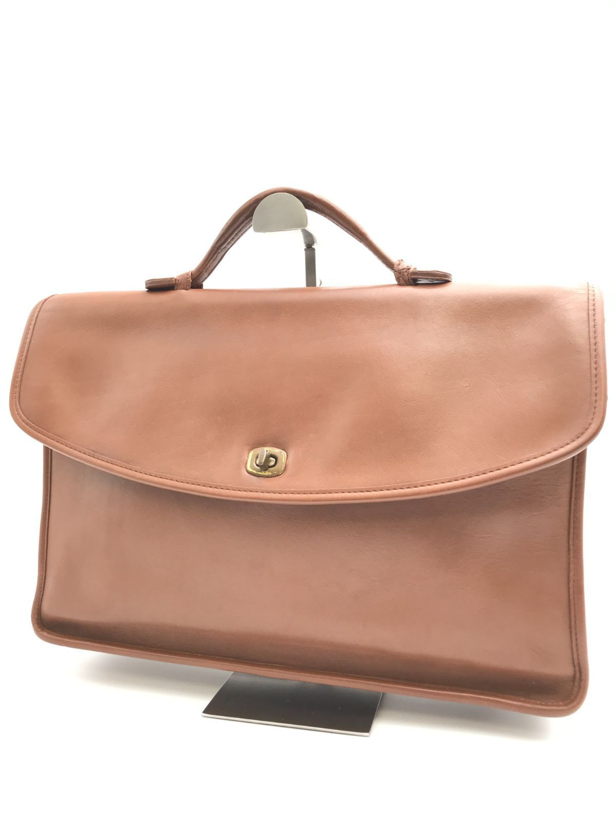 Vintage Coach Brown Leather Business Bag Briefcase Old Coach Classic USA