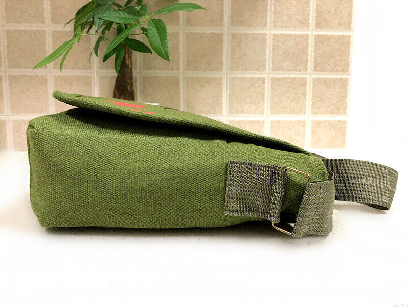 China Chairman Mao “Service to the People” Shoulder Bag Green Messenger Bag