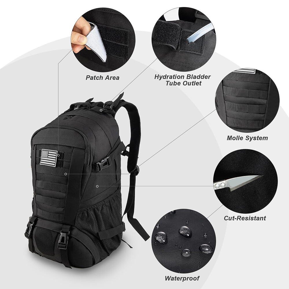 Tactical Sling Bag Military MOLLE Army Assault Bag Shoulder Backpack Outdoor