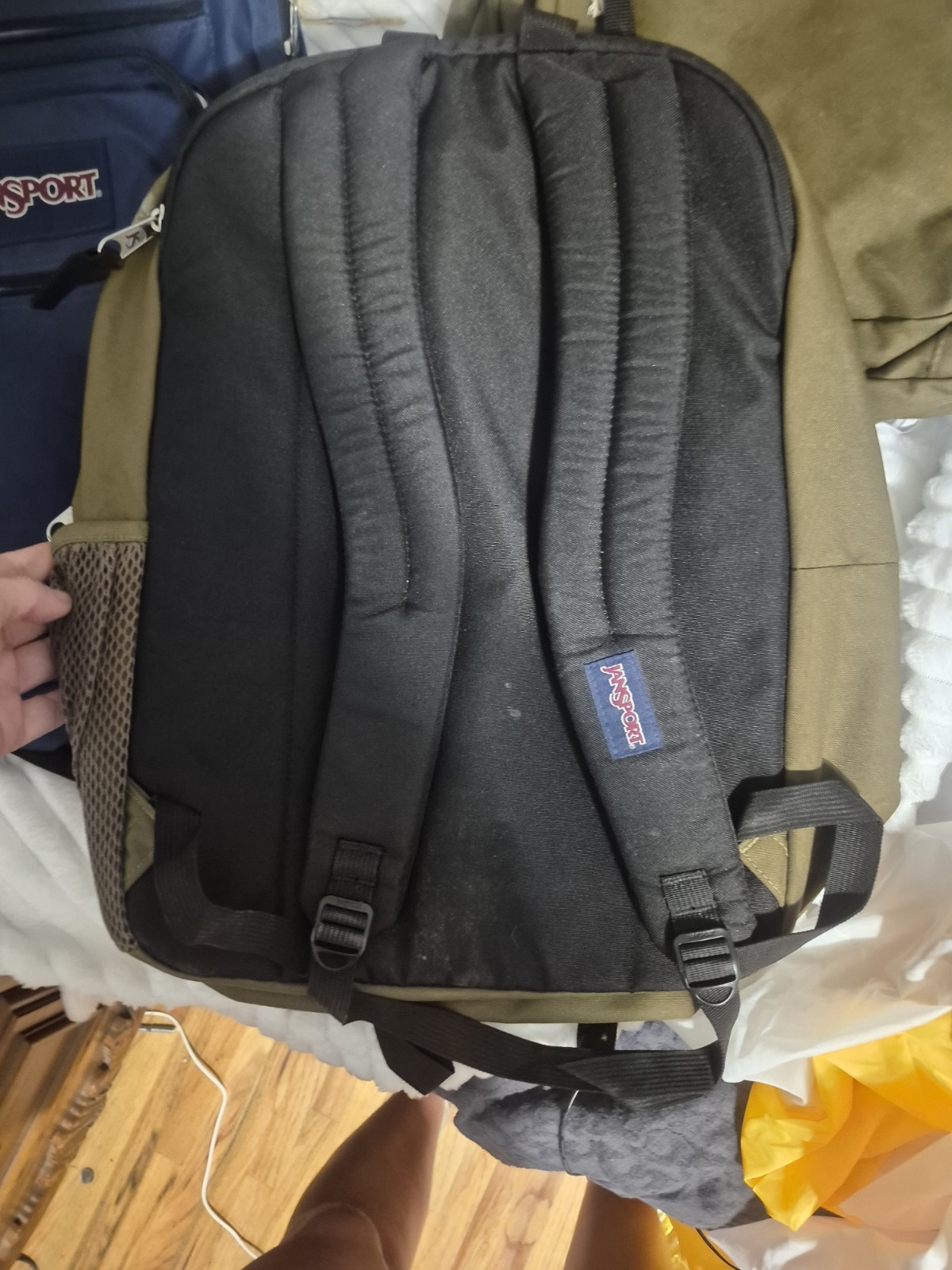 JanSport Big Student Navy Blue Backpack w/ laptop sleeve (JS0A47JK04S) NWT