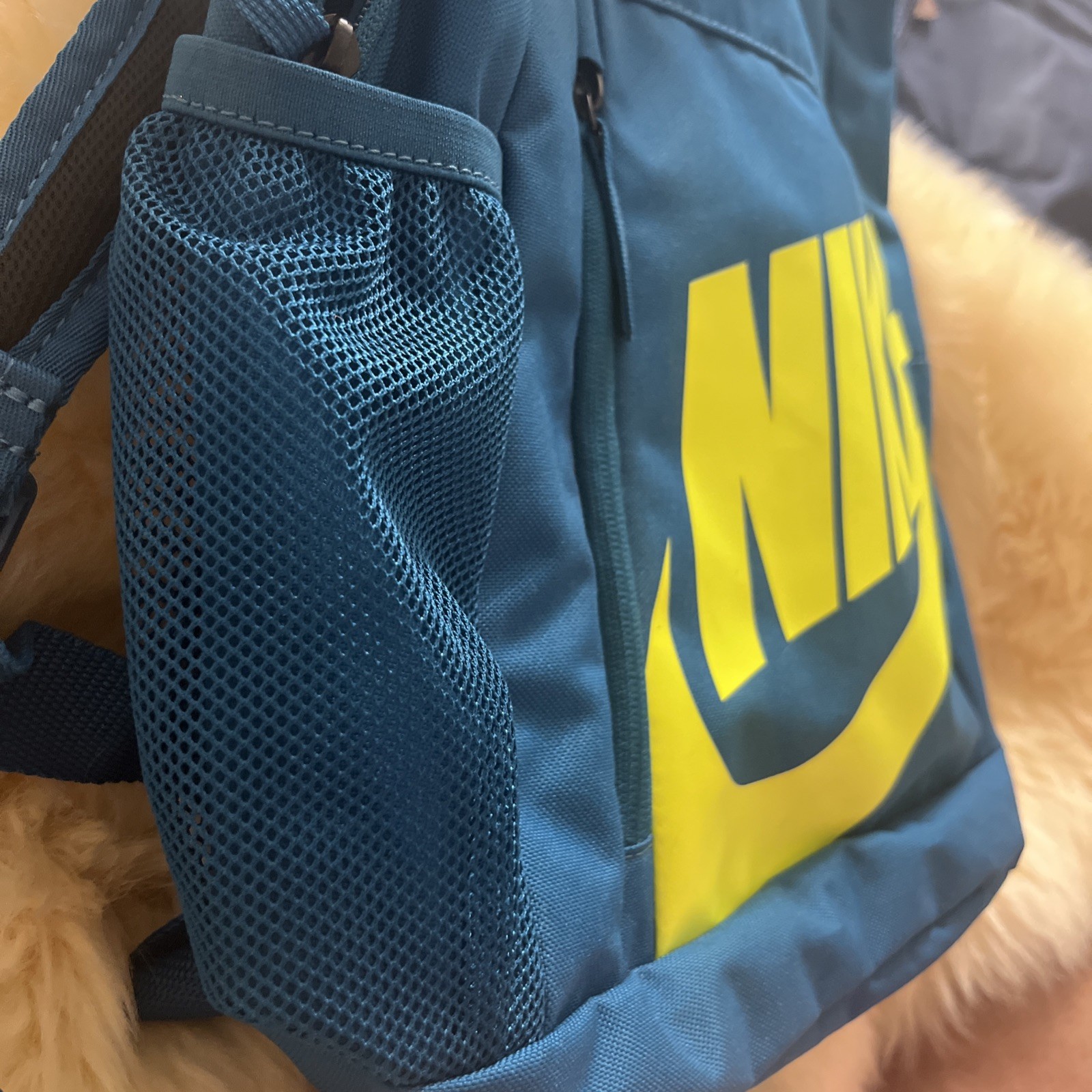 Nike Elemental backpack in teal and volt yellow Unisex