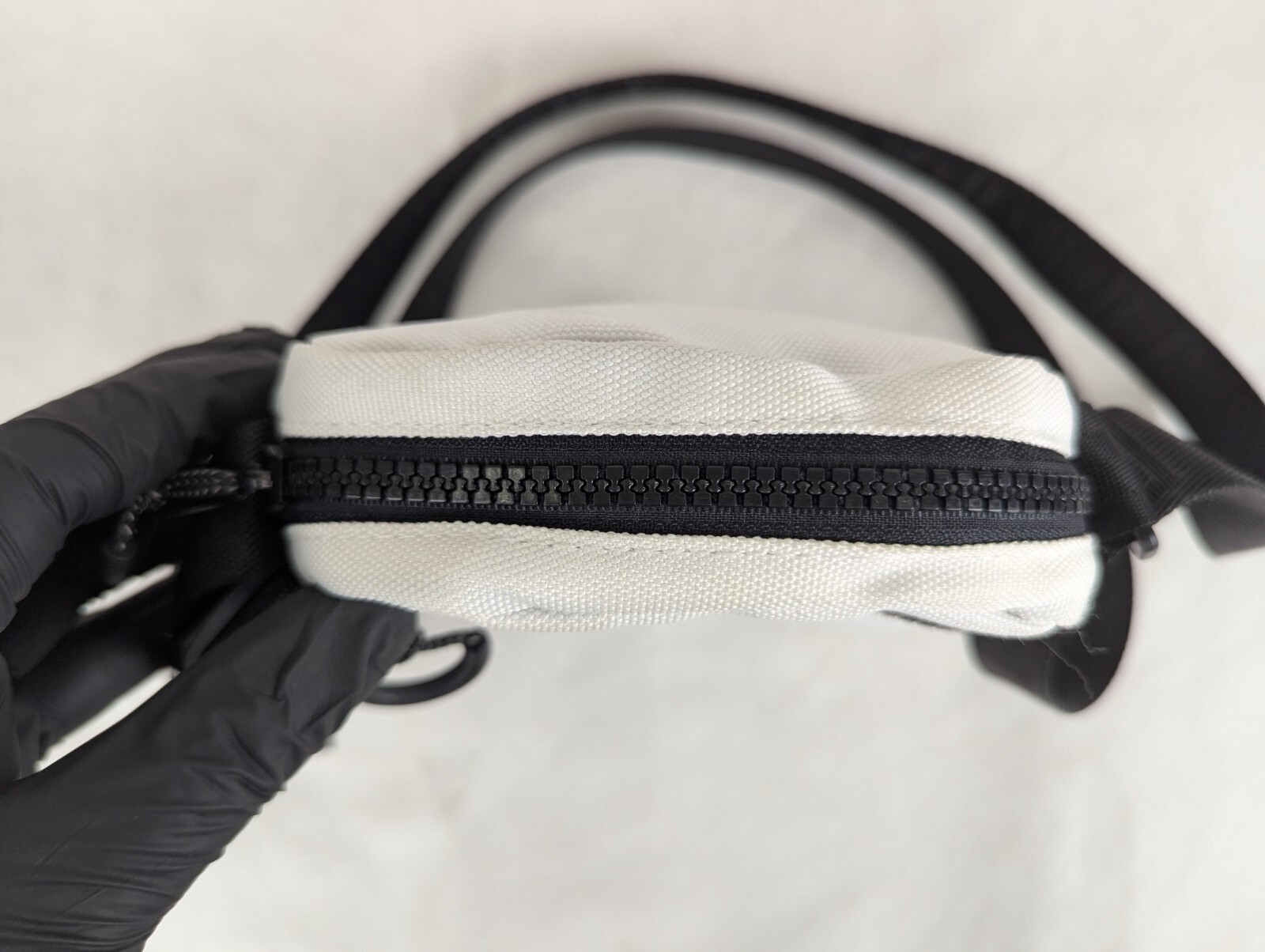 NIKE Jordan Polyester Mashup Air Small Solid Festival Crossbody White BAG
