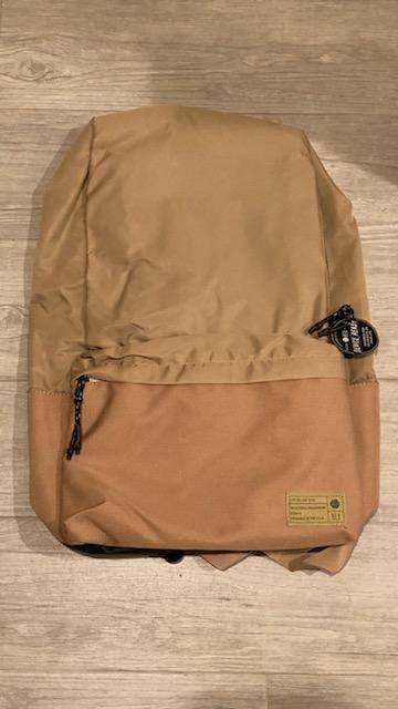 Hex brand Khaki Exile Backpack daypack laptop bag bookbag brown water resistant