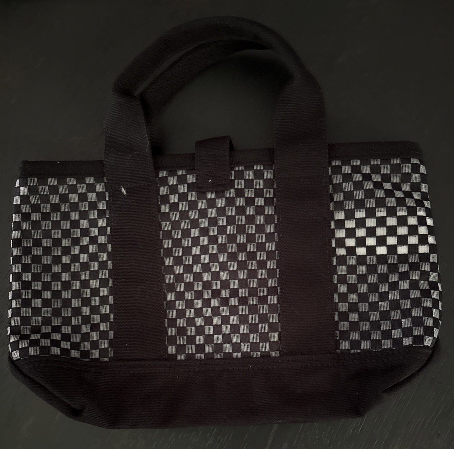 Vans Off The Wall Checkered Canvas Small Tote Bag