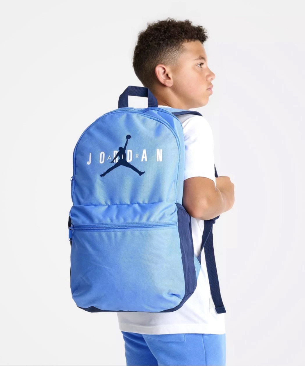 Nike Air Jordan Air Jumpman Backpack Blue Book Bag Back Pack School 23L
