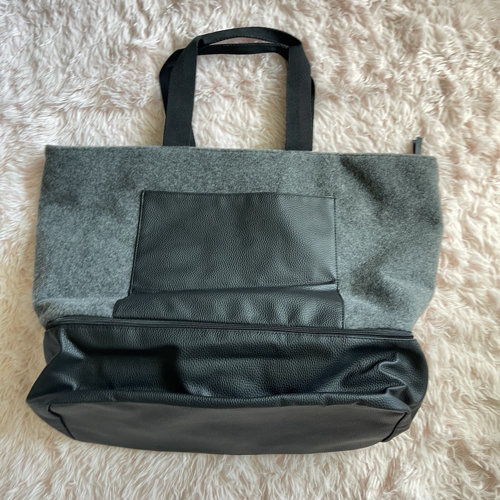 DSW Grey Felt Tote Bag