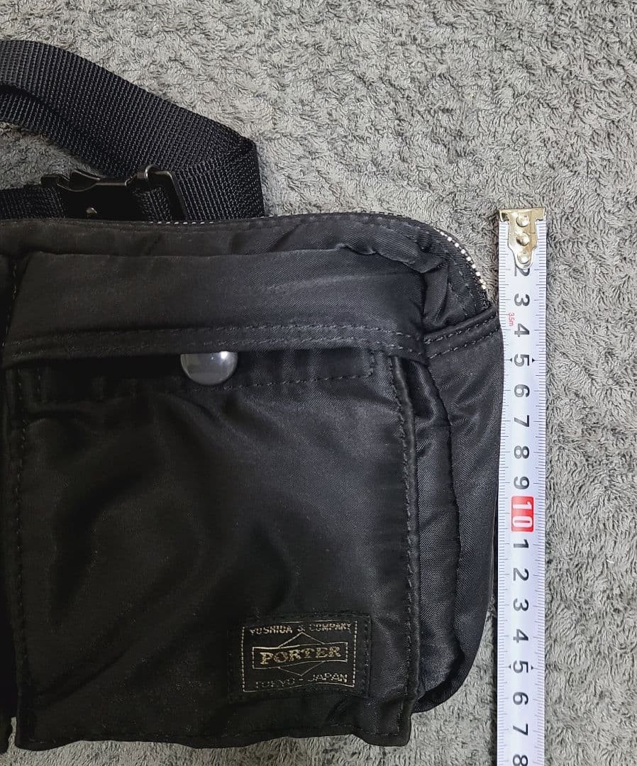 Yoshida Kaban PORTER Tanker Waist Bag Black Body Bag Japan Excellent Condition
