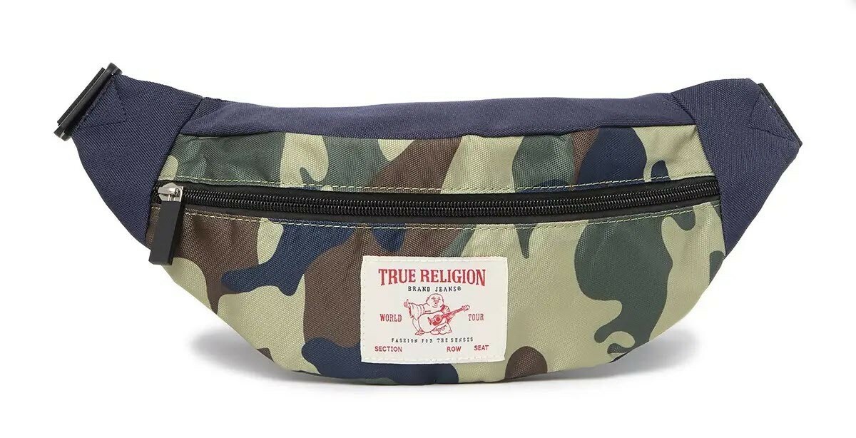 True Religion Cross Body Bag Waist Bum Fanny Pack Festival TR100788 Adjustable