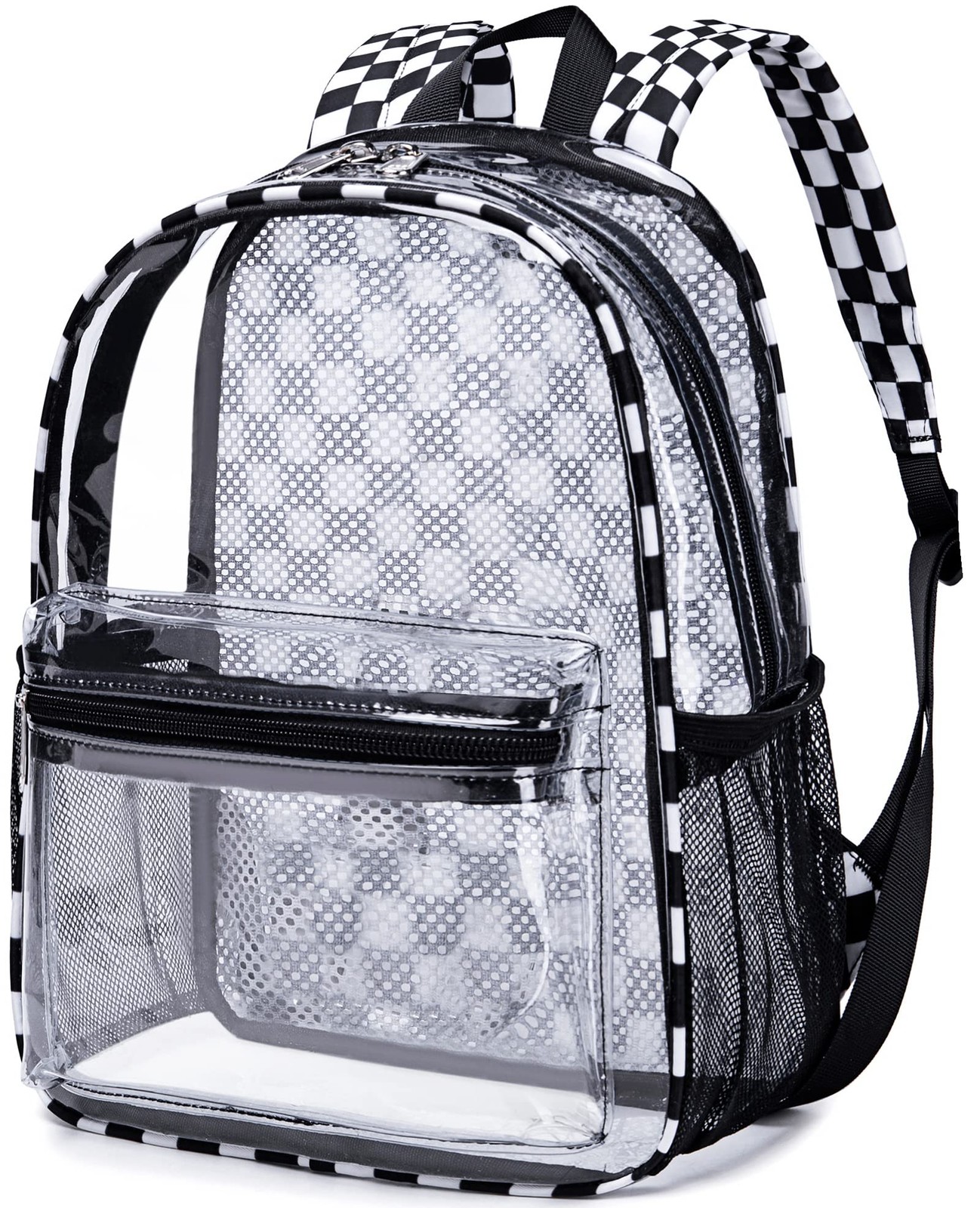 Clear Mini Backpack Stadium Events 12x12x6 Inch Transparent Plastic Bag 1 PCS