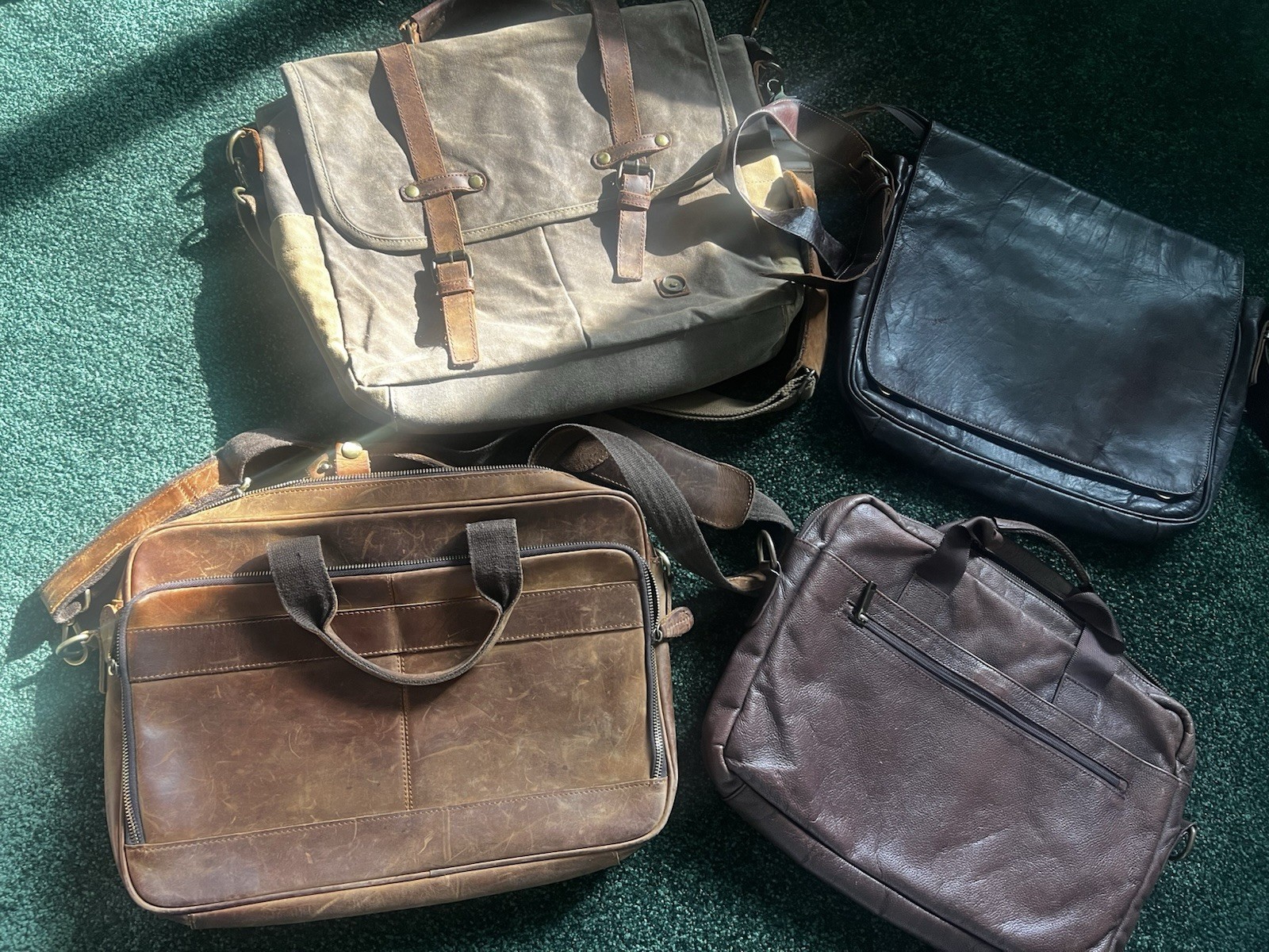Leather , Briefcase /Messenger Bags, Vagabond Classic Retro bagleather, $98 each