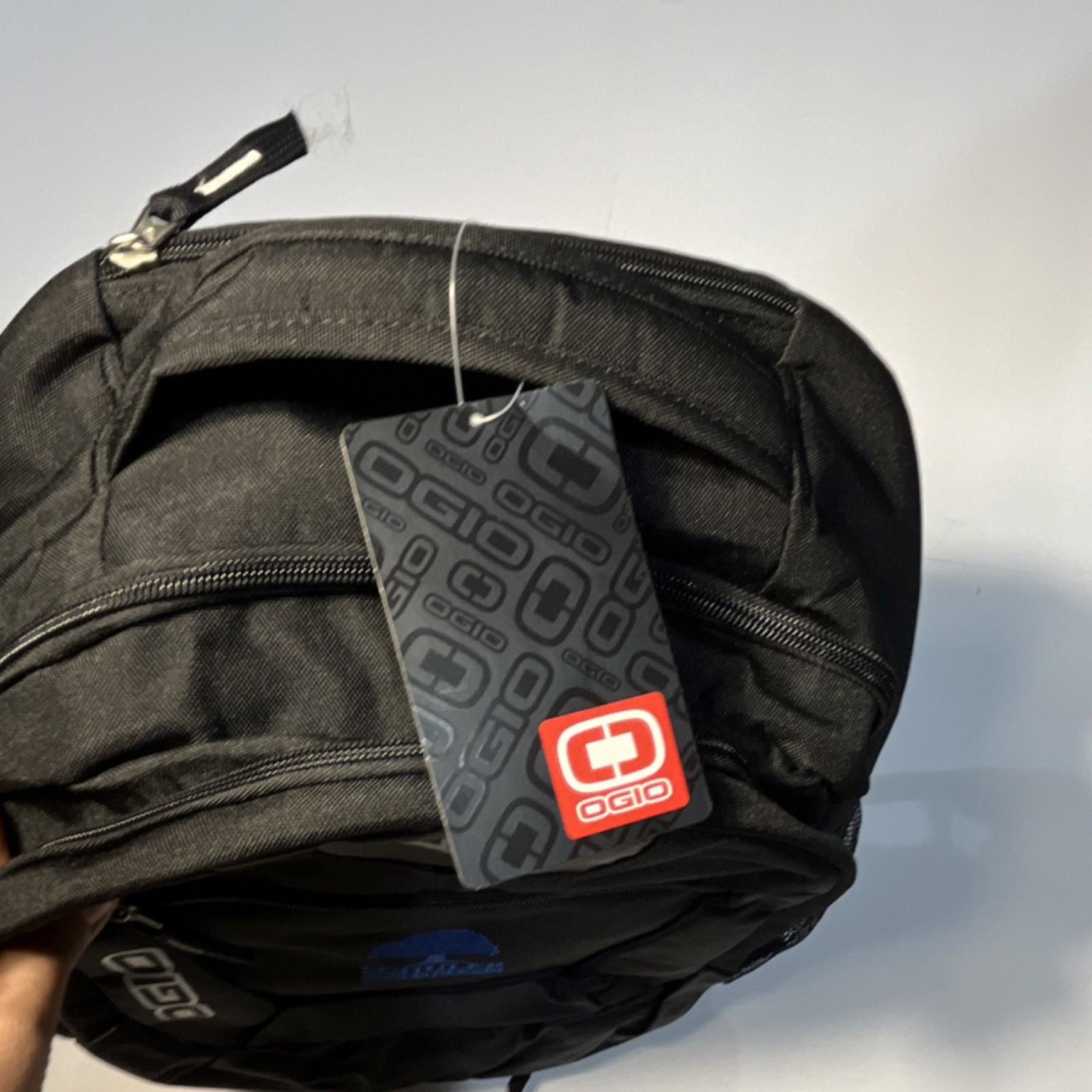 OGIO Black Backpack Padded Outer Pockets.
