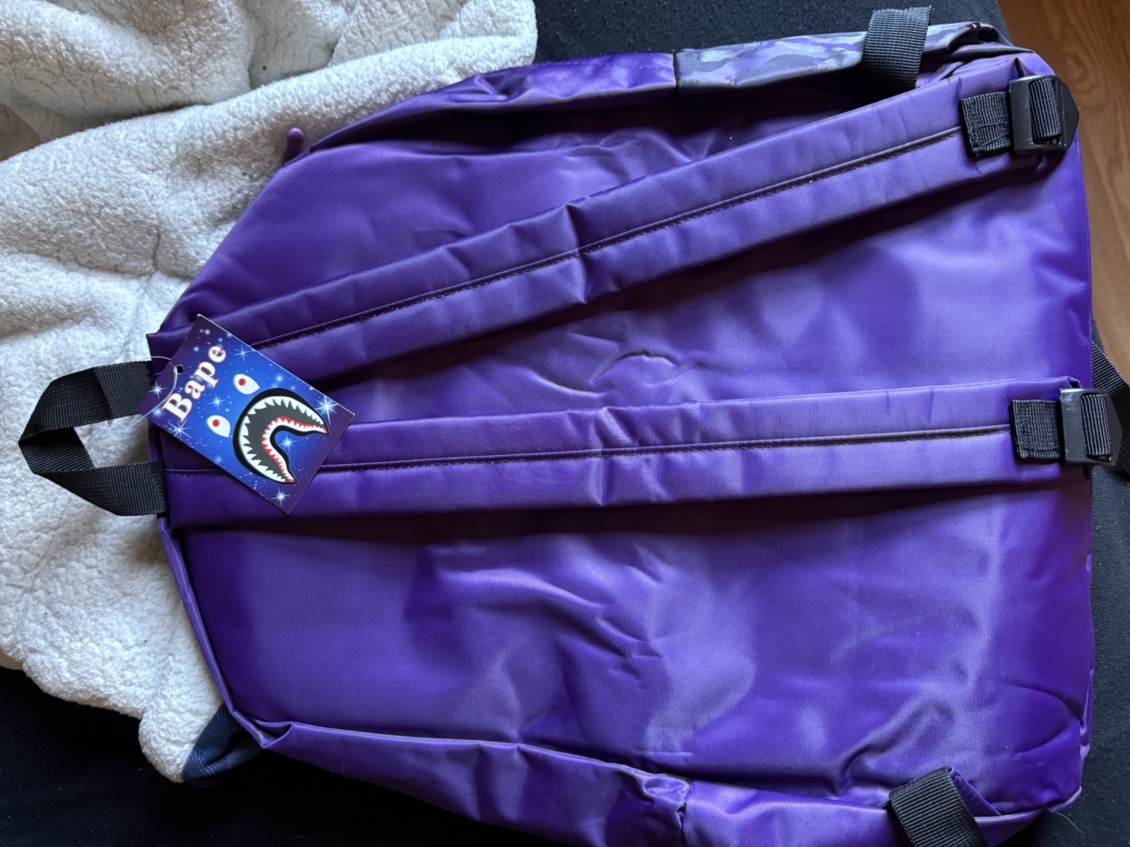Bape Purple Camo Backpack