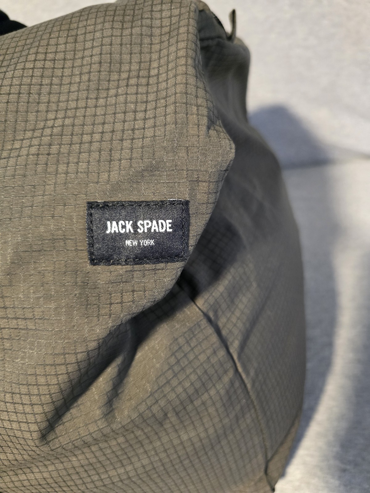 Jack Spade NYRU2498 Packable Ripstop Duffle Bag Lightweight Travel Gym Olive