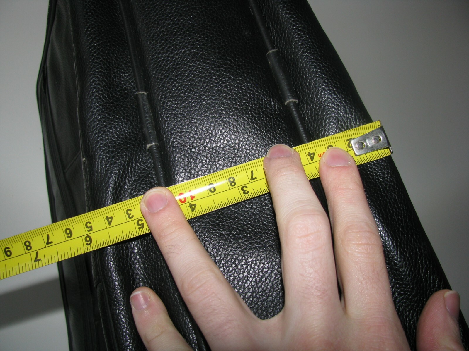 Case-Tek Inc Chicago IL Black Leather Computer Briefcase 17″x12″x6″ Made in USA