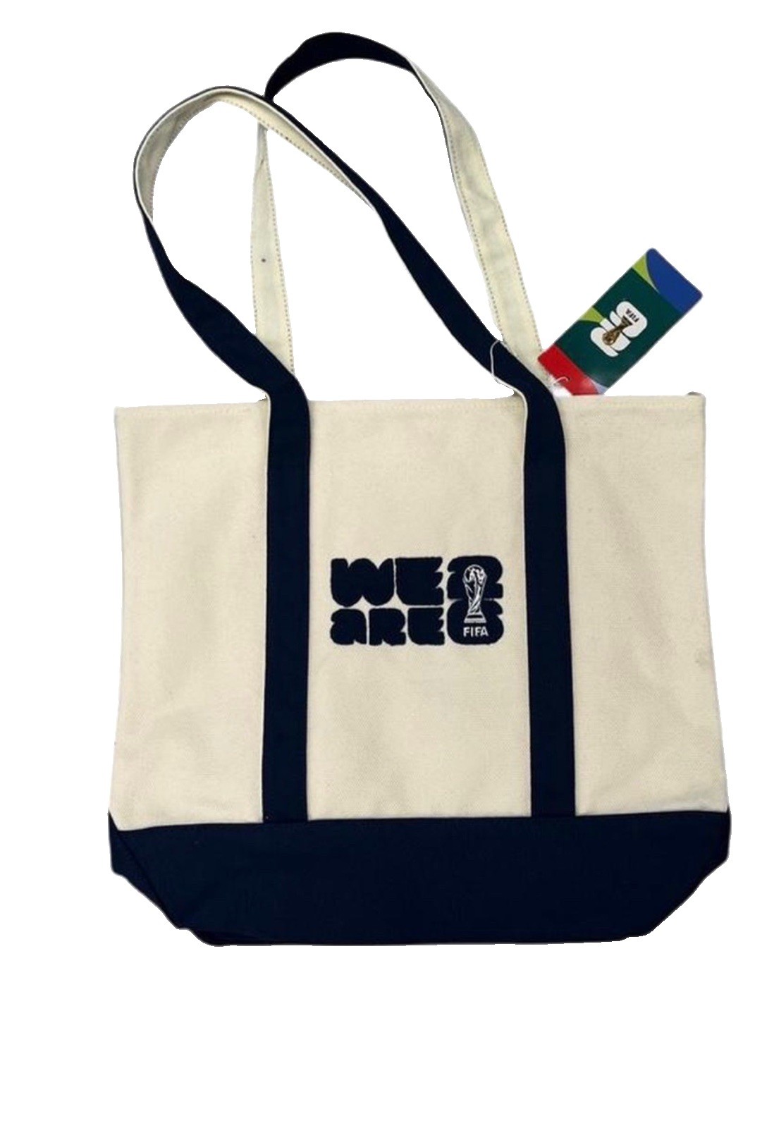 FIFA World Cup 2026 Official Licensed Reusable Canvas Tote Bag Blue Collectible