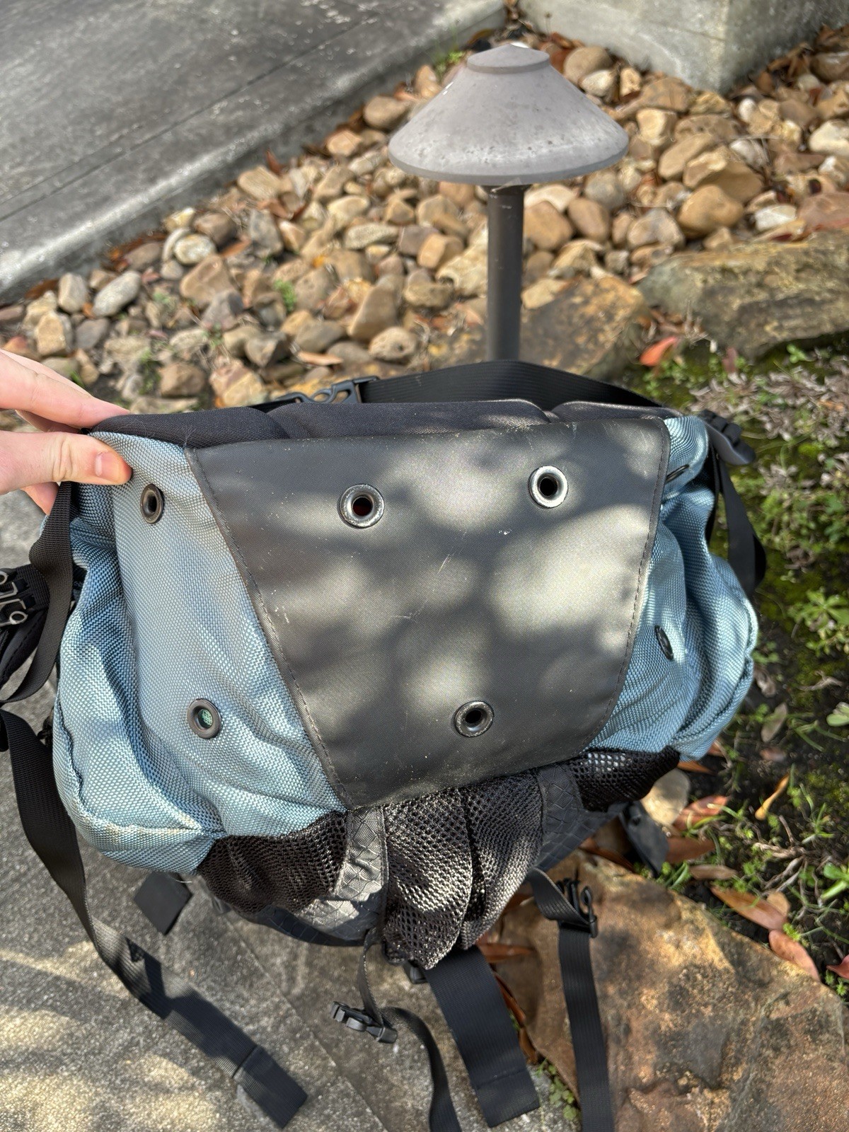 OAKLEY Icon Backpack Rucksack Tactical Black Light Blue Vintage Y2K RARE Bag